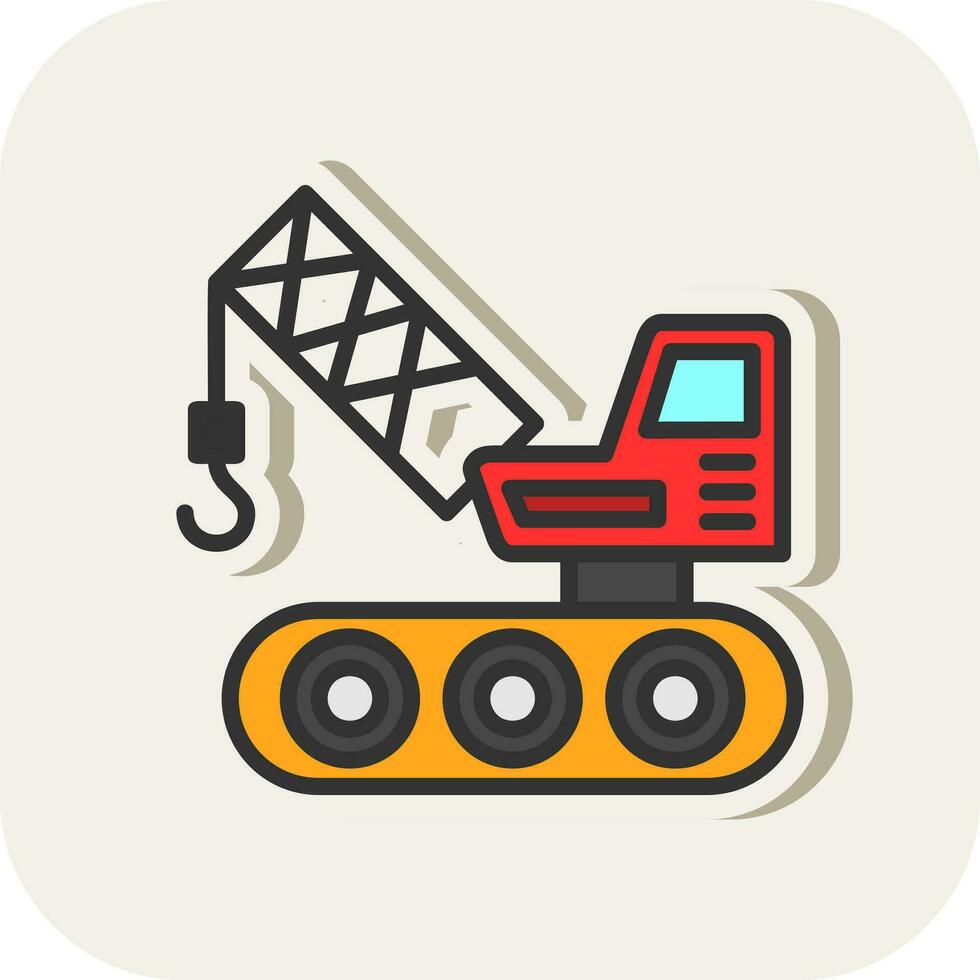 Crane Vector Icon Design