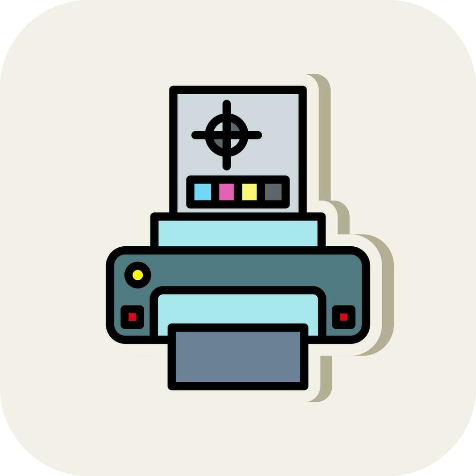 Print test Vector Icon Design