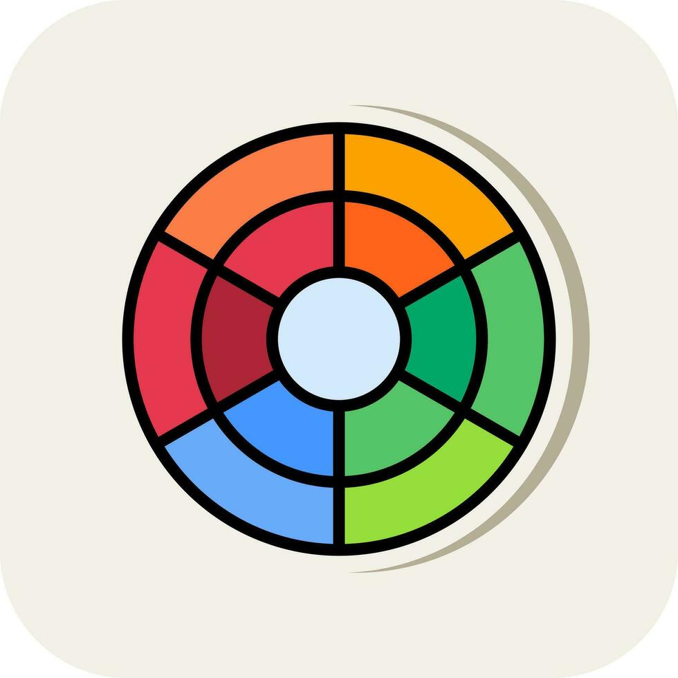 color circulo vector icono diseño