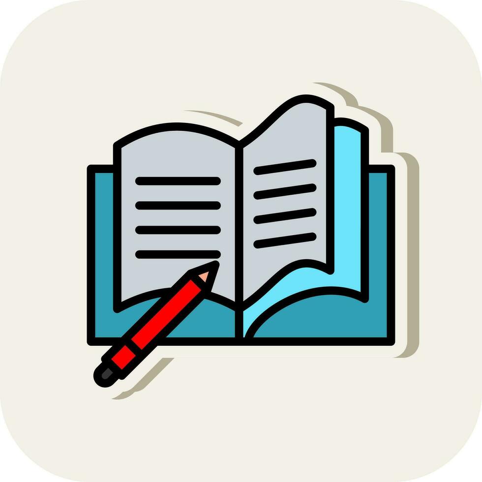 diseño de icono de vector de cuaderno