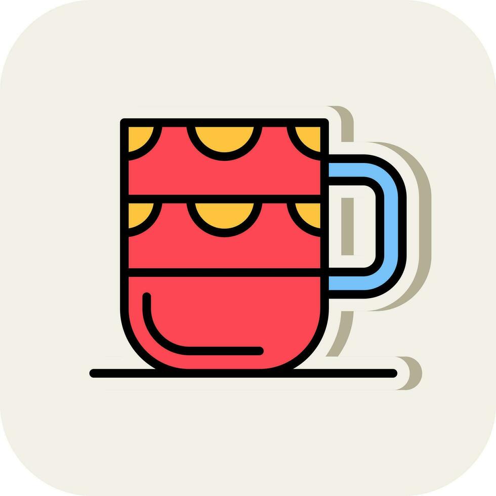 diseño de icono de vector de taza