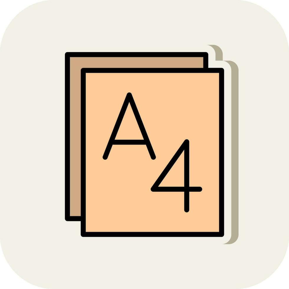 Paper size Vector Icon Design