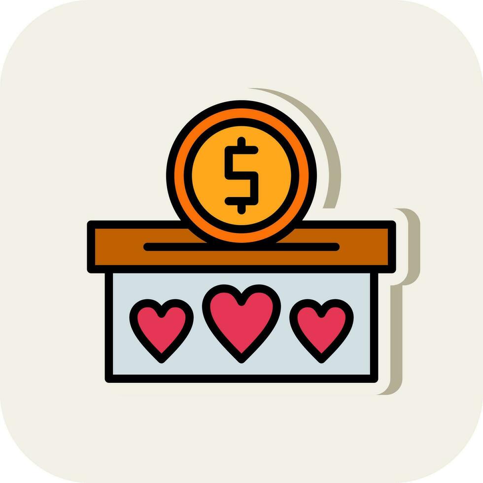 Donation Vector Icon Design