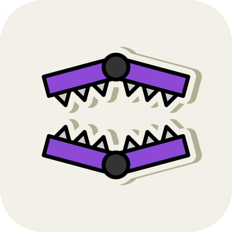 Bear trap Vector Icon Design