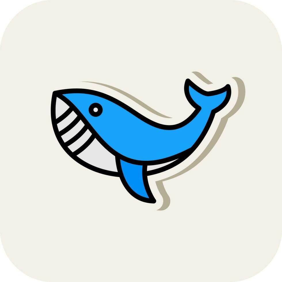 Whale Vector Icon Design