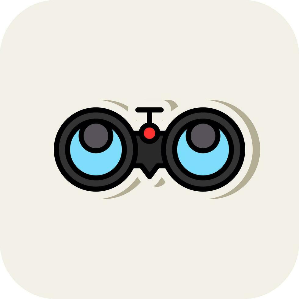 diseño de icono de vector binocular