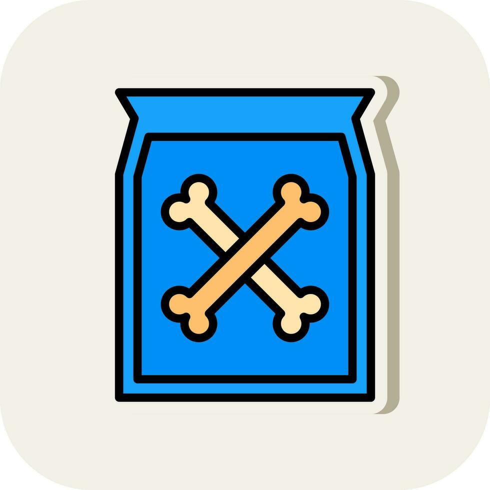 Dog food Vector Icon Design