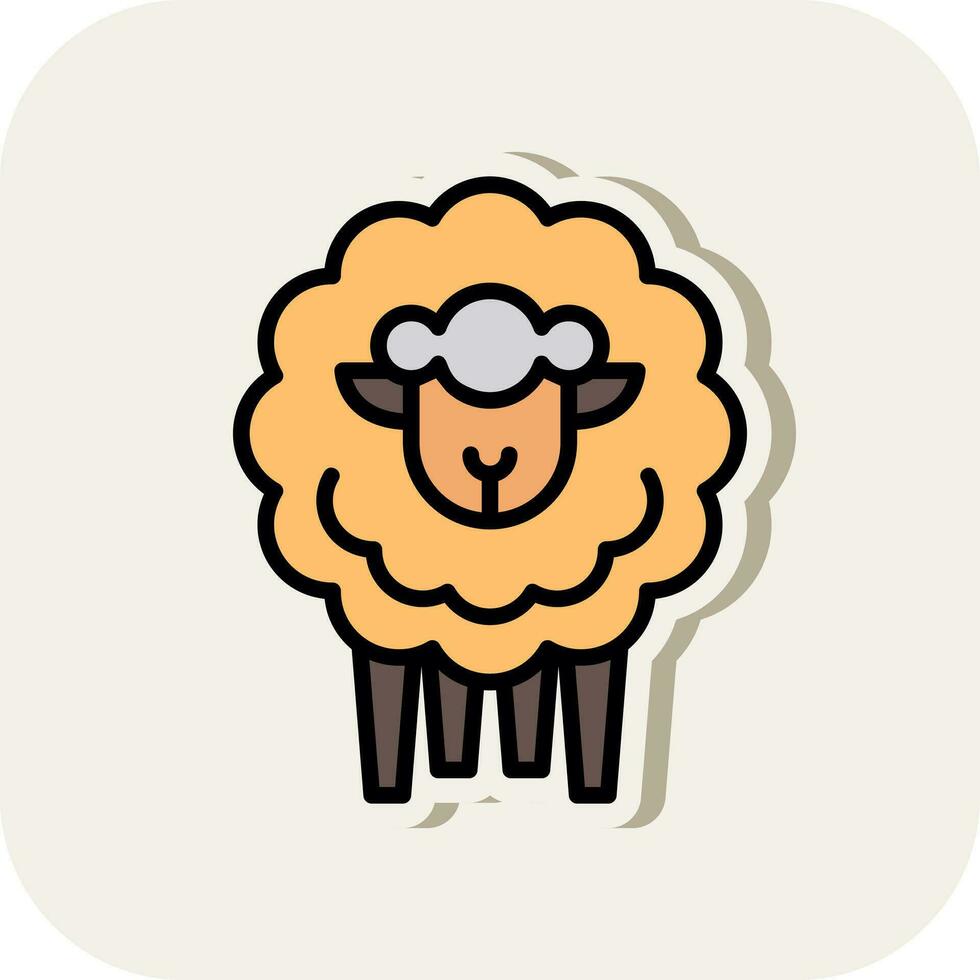 Sheep Vector Icon Design