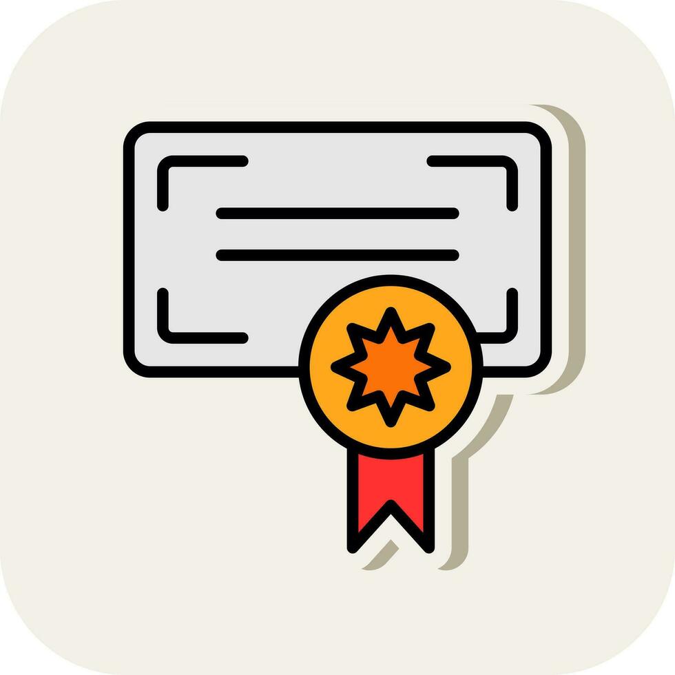 diseño de icono de vector de certificado