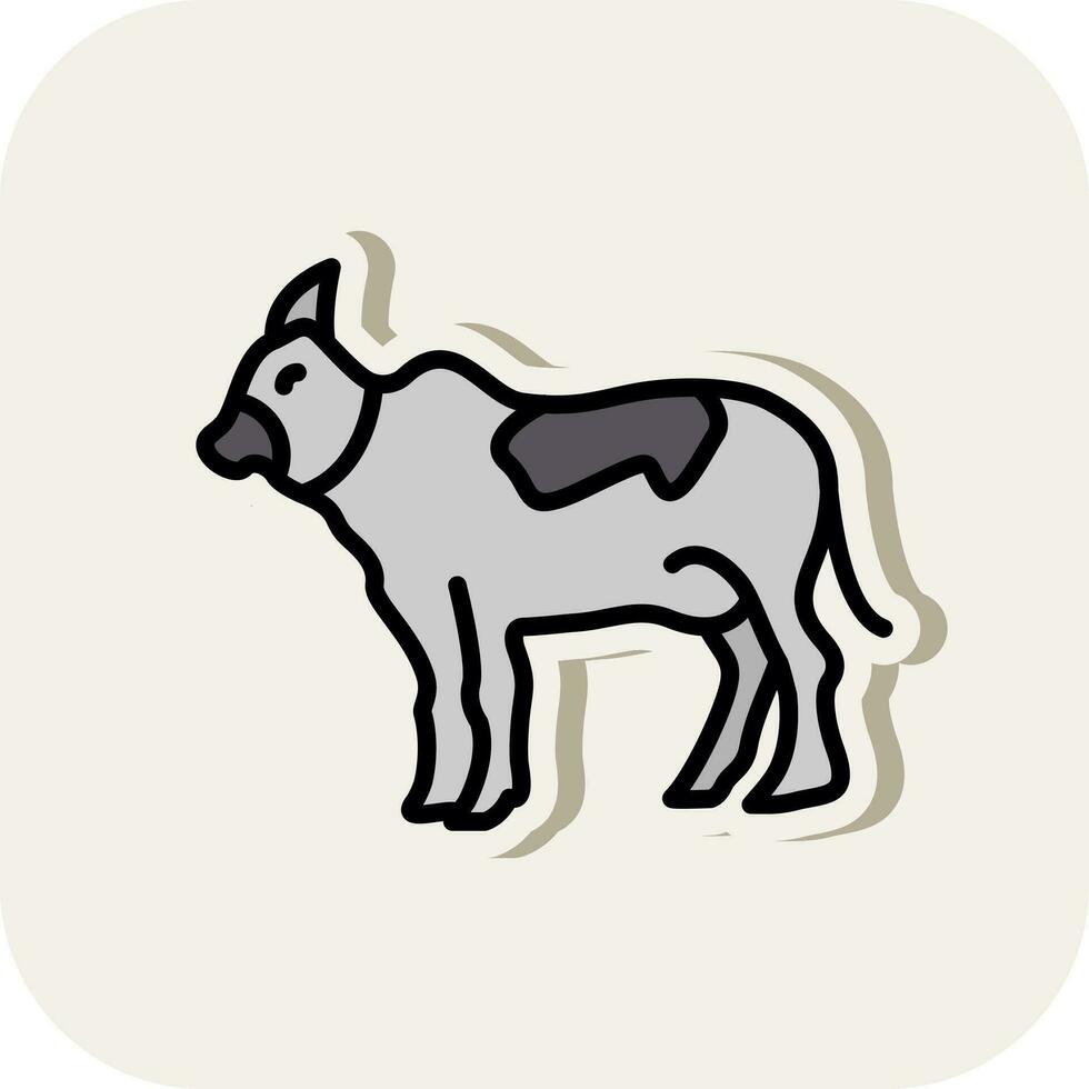 vaca vector icono diseño