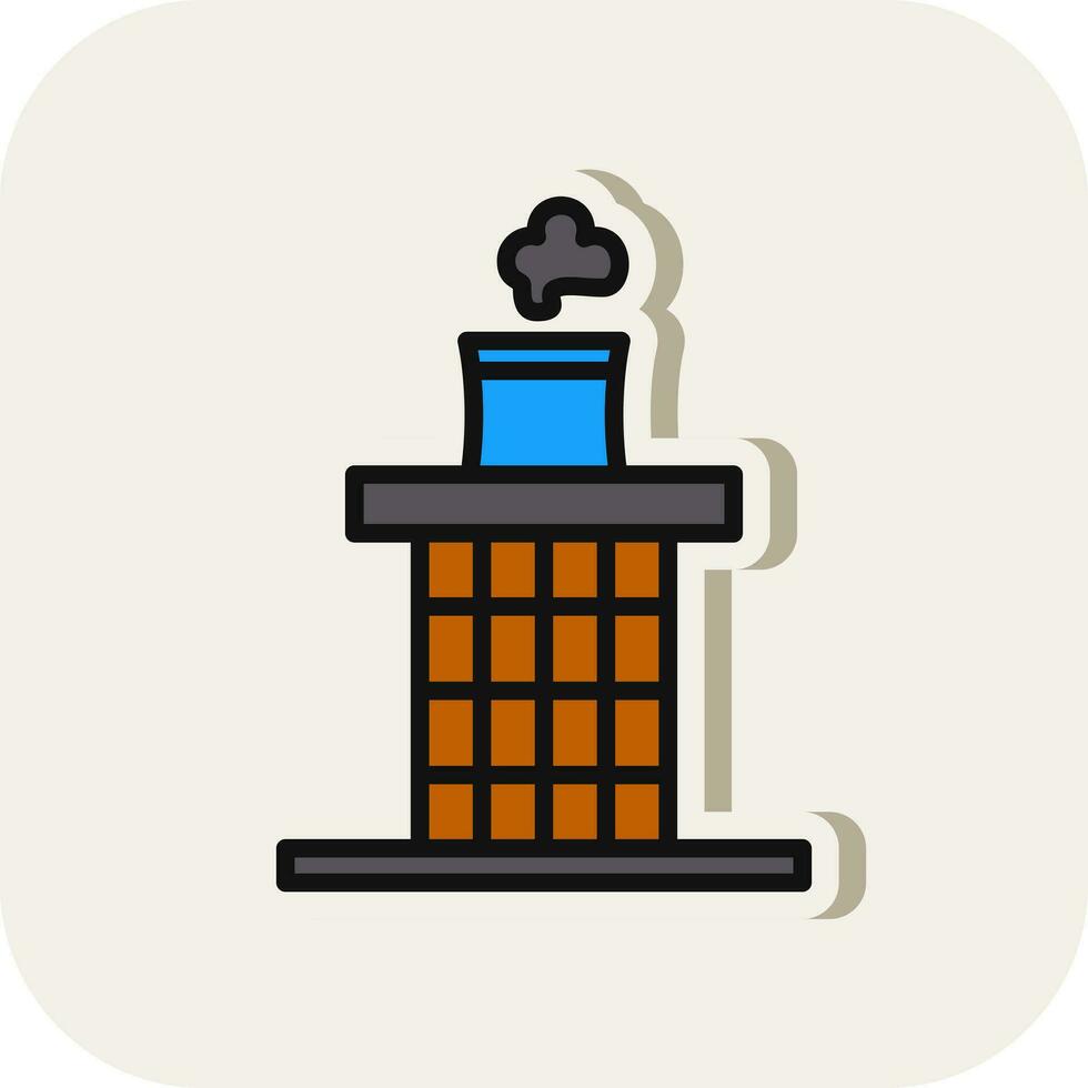 Chimenea vector icono diseño