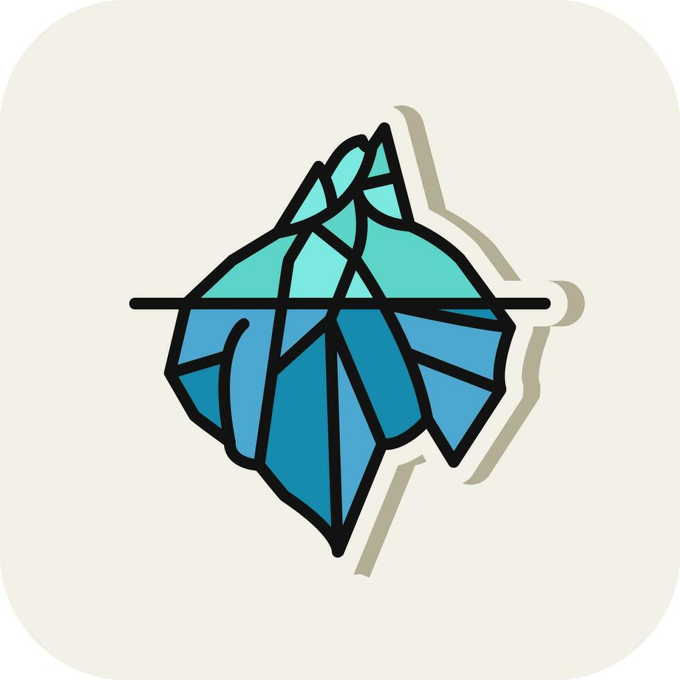 Iceberg Vector Icon Design