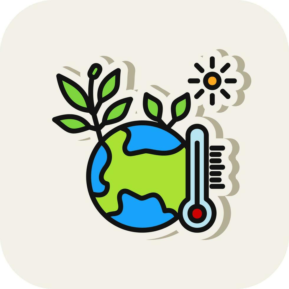 Climate change Vector Icon Design