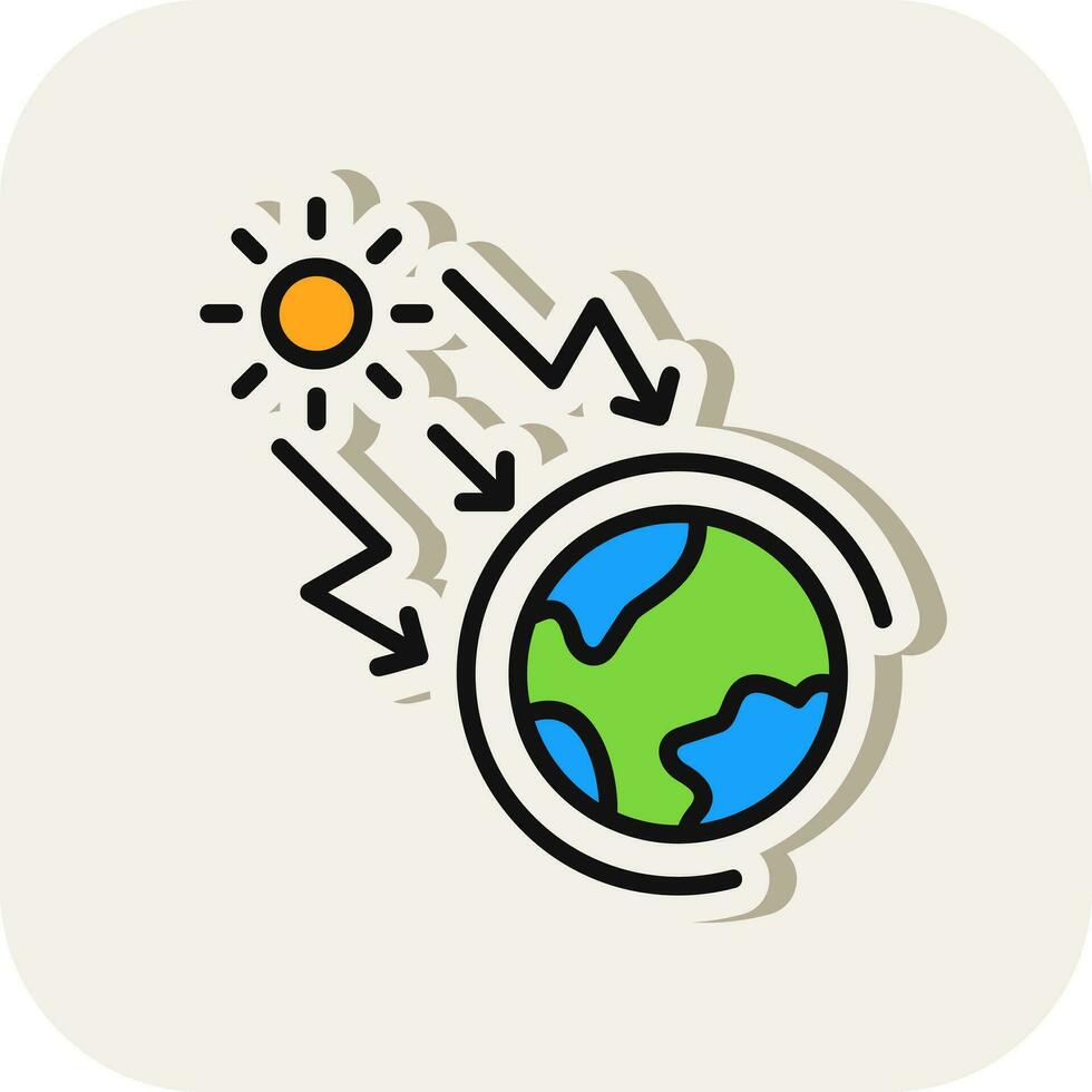 Greenhouse effect Vector Icon Design