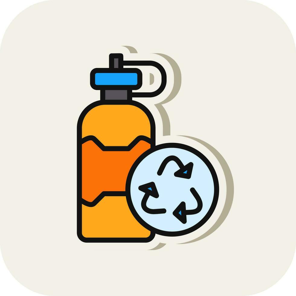 Reusable bottle Vector Icon Design