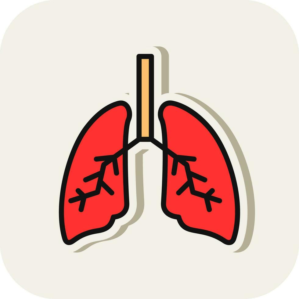 Lungs Vector Icon Design