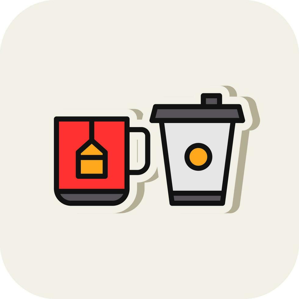 Cups Vector Icon Design