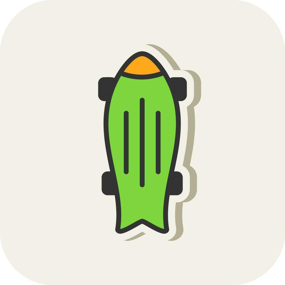 Skateboard Vector Icon Design
