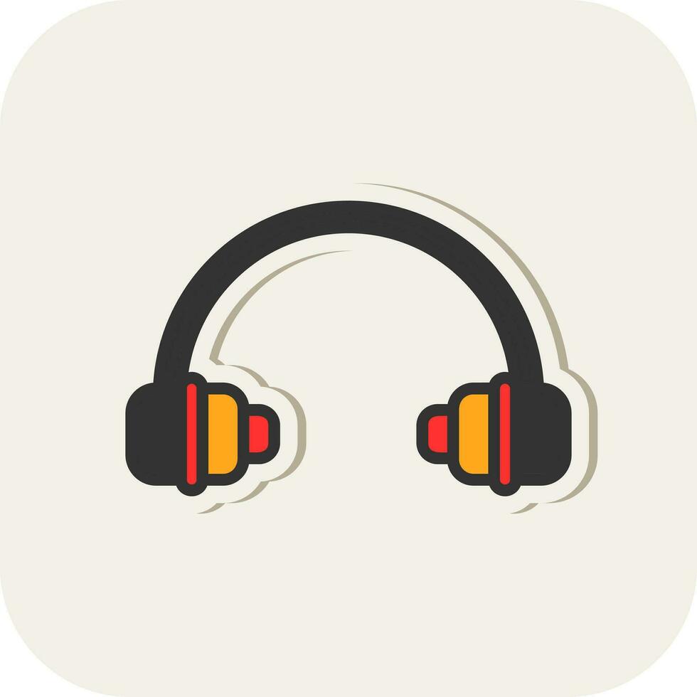 diseño de icono de vector de auriculares