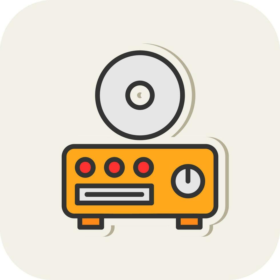 CD player Vector Icon Design