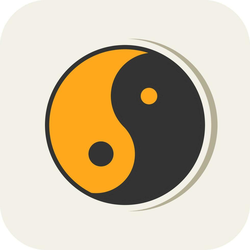 Yin yang Vector Icon Design