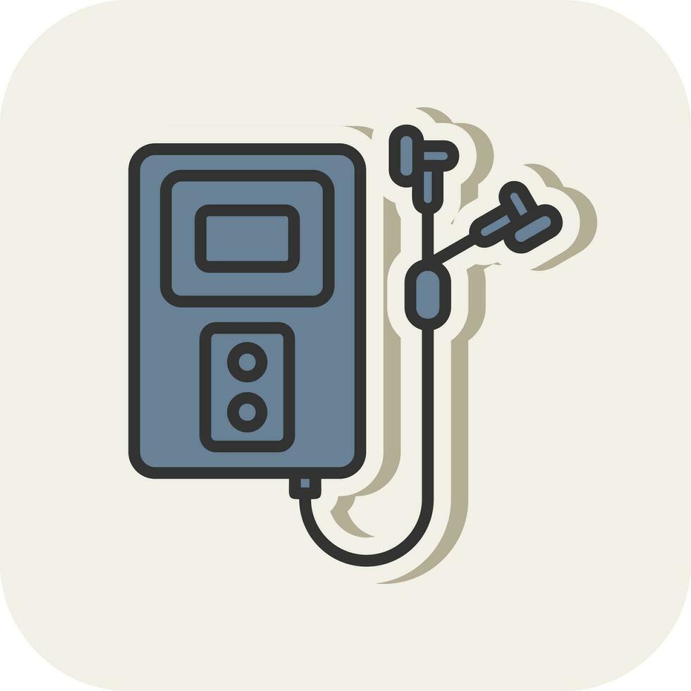 walkman vector icono diseño