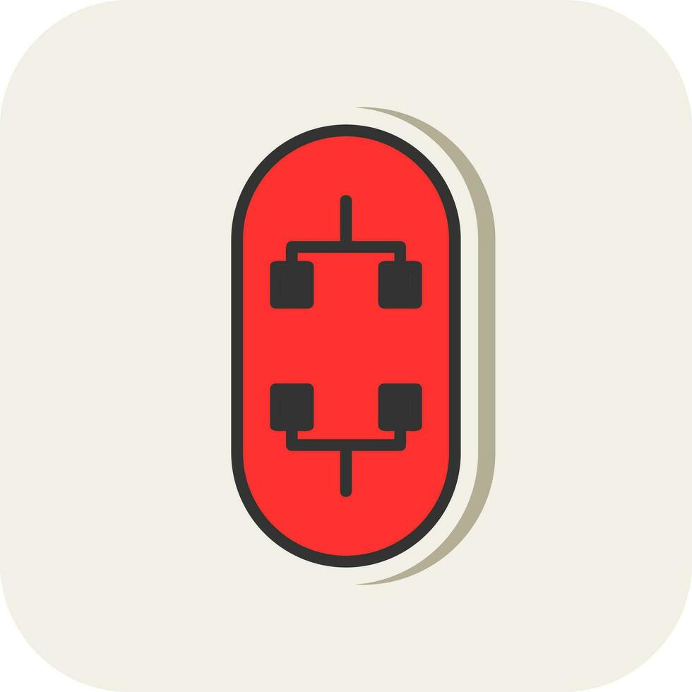 Skateboard Vector Icon Design