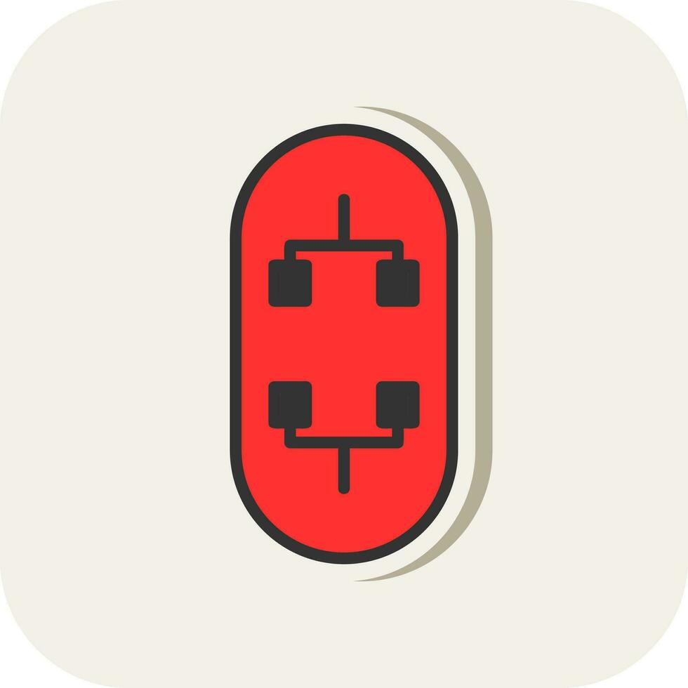 Skateboard Vector Icon Design