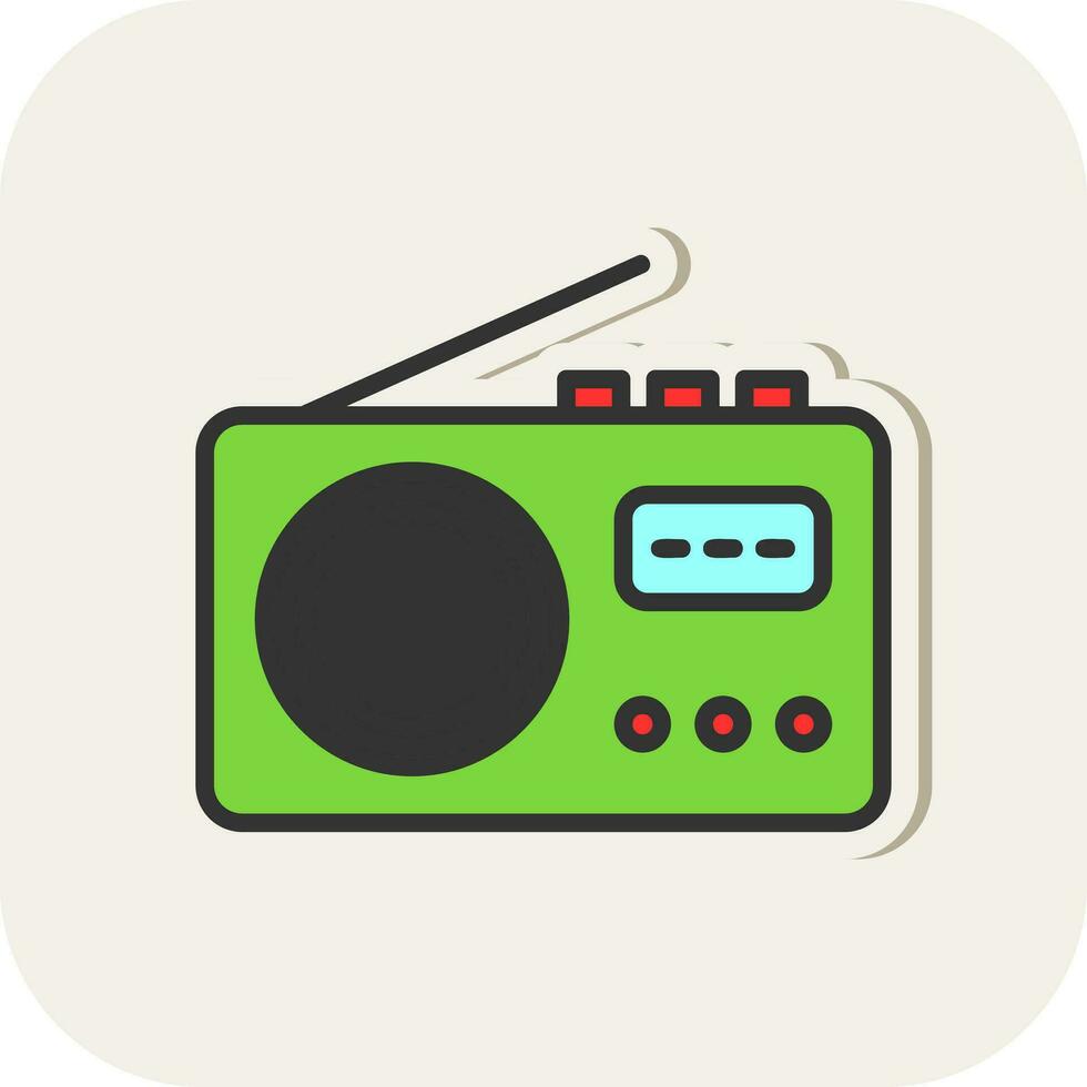 Radio Vector Icon Design
