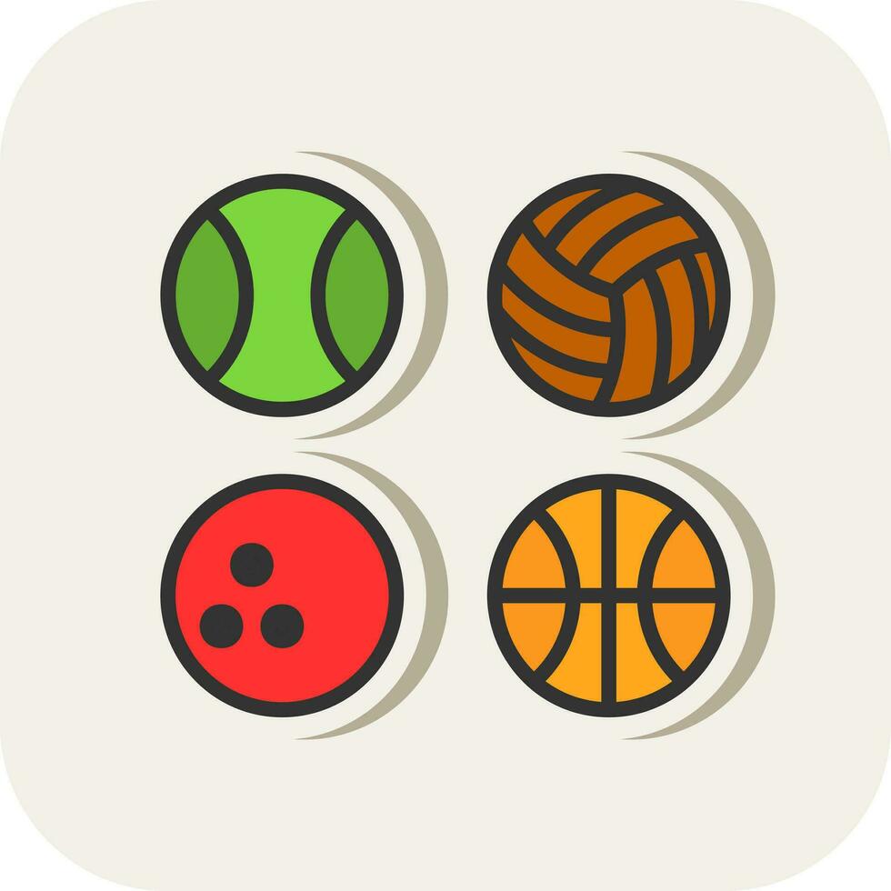 Balls Vector Icon Design