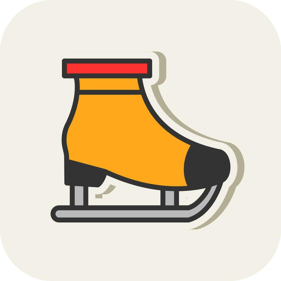 diseño de icono de vector de patinaje sobre hielo