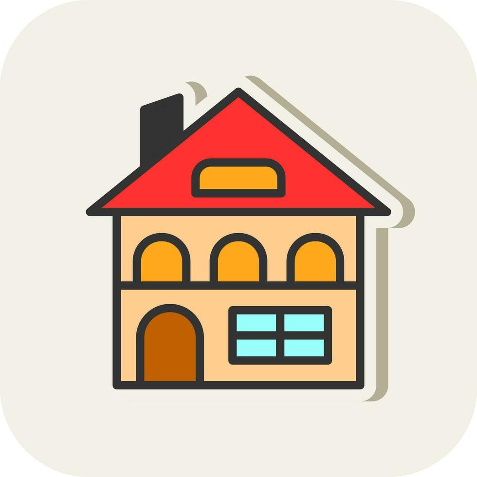 Chalet Vector Icon Design