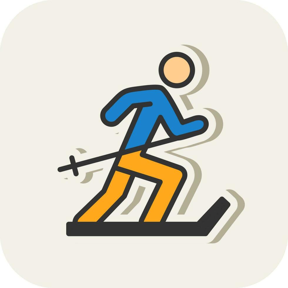 Ski Vector Icon Design