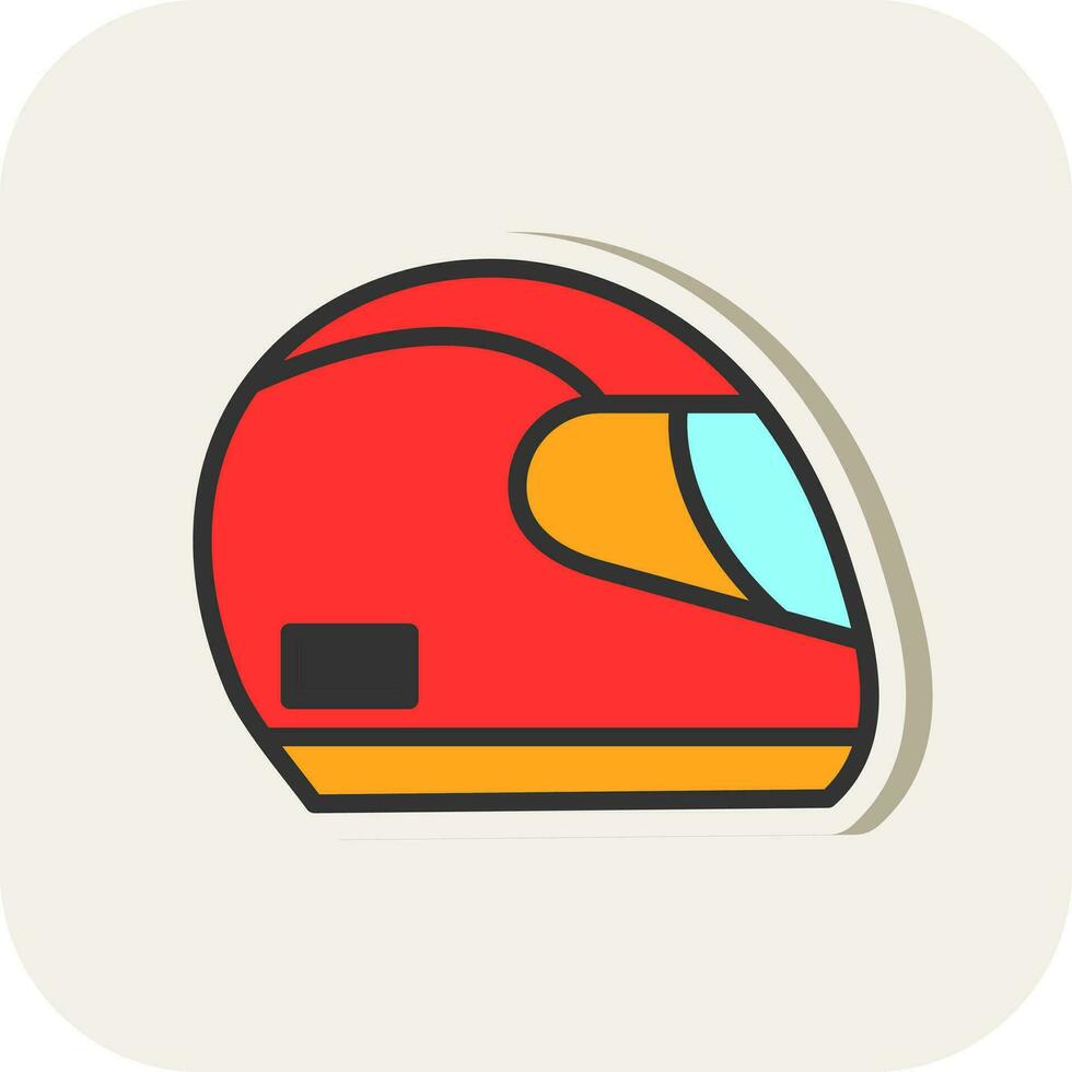 diseño de icono de vector de casco