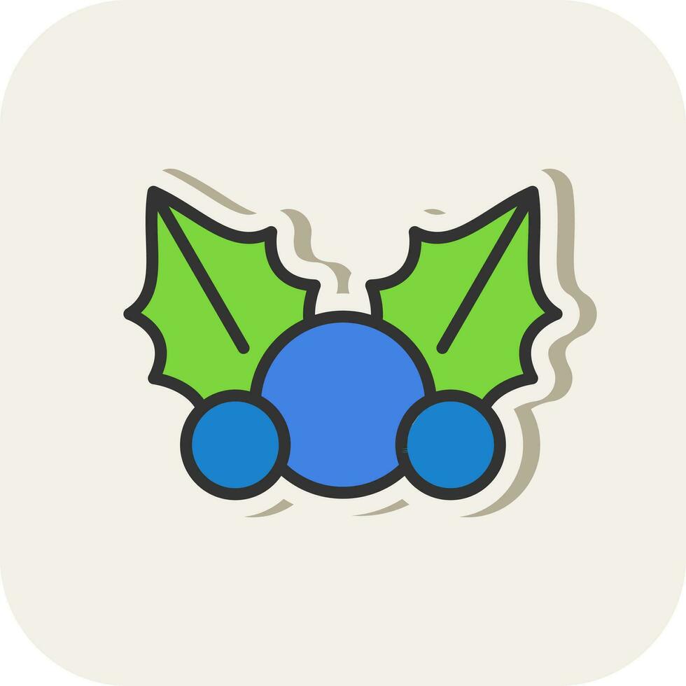 Mistletoe Vector Icon Design