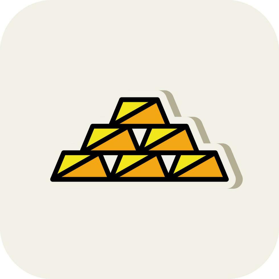 Gold bars Vector Icon Design