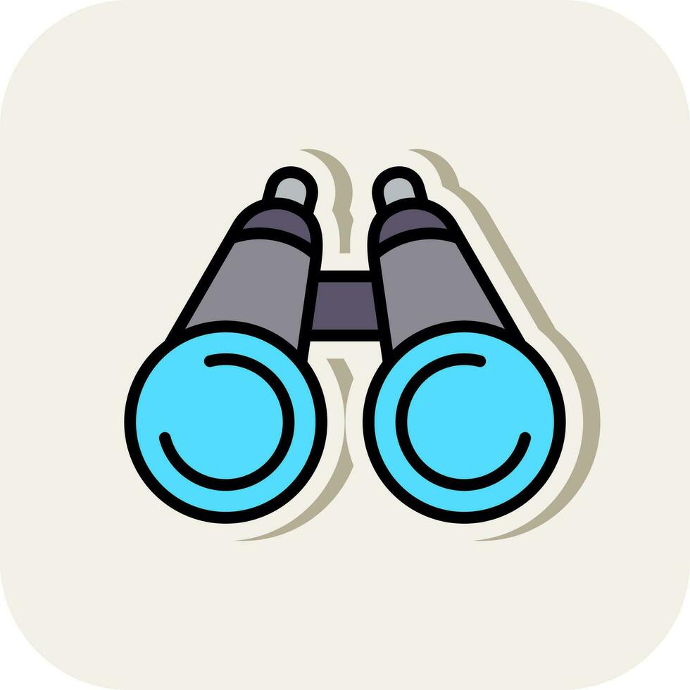 Binoculars Vector Icon Design