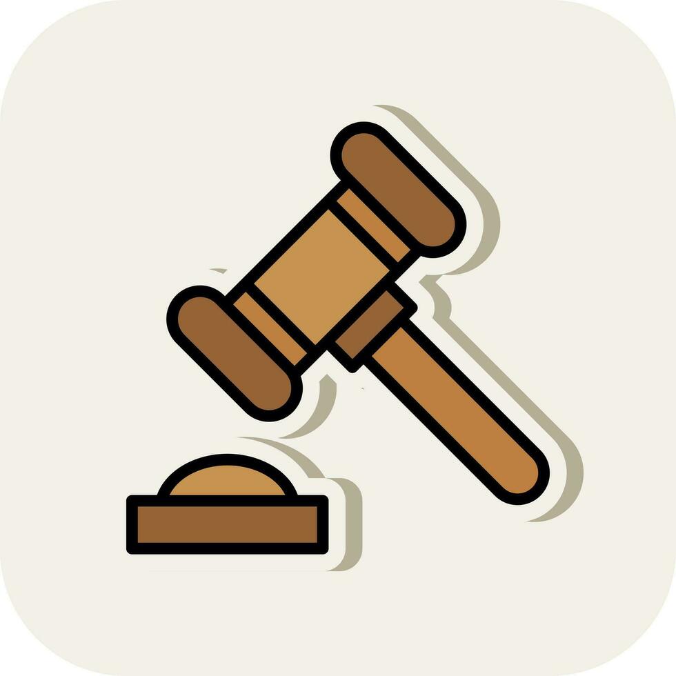 Gavel Vector Icon Design