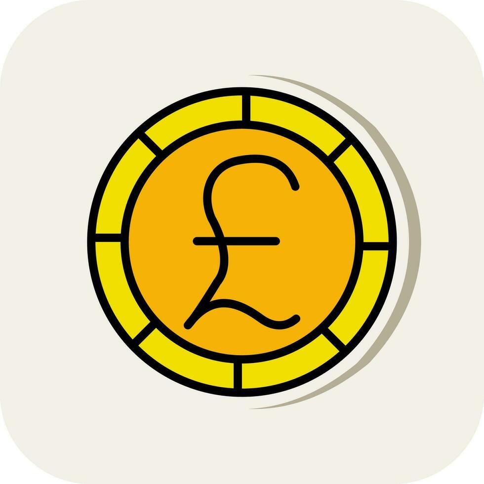 Pound Vector Icon Design