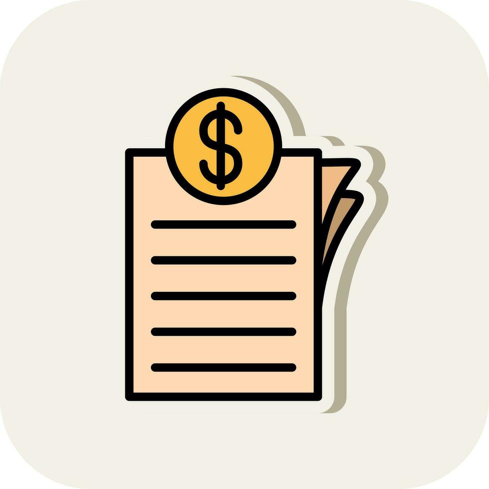 Invoice Vector Icon Design