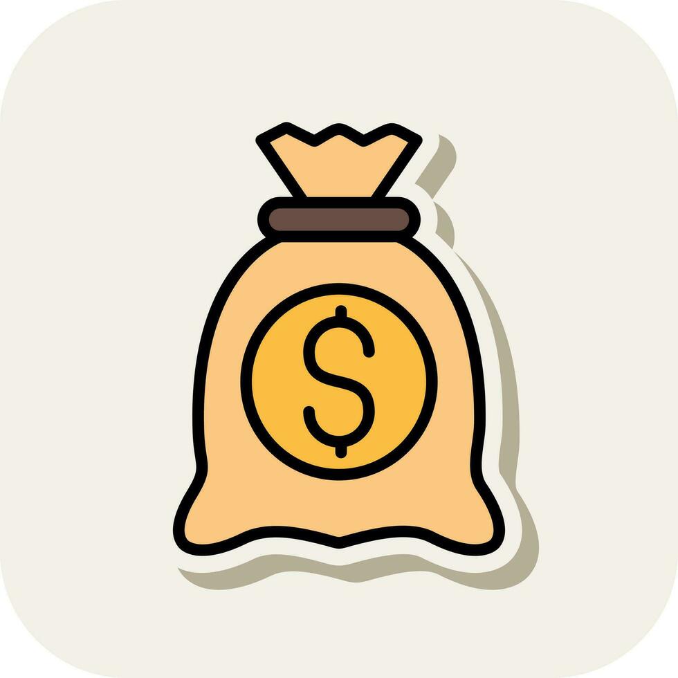 Money bag Vector Icon Design