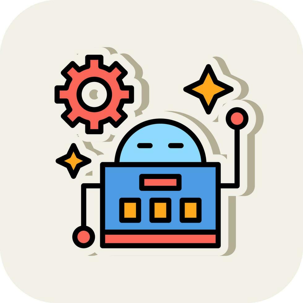 Robot Vector Icon Design