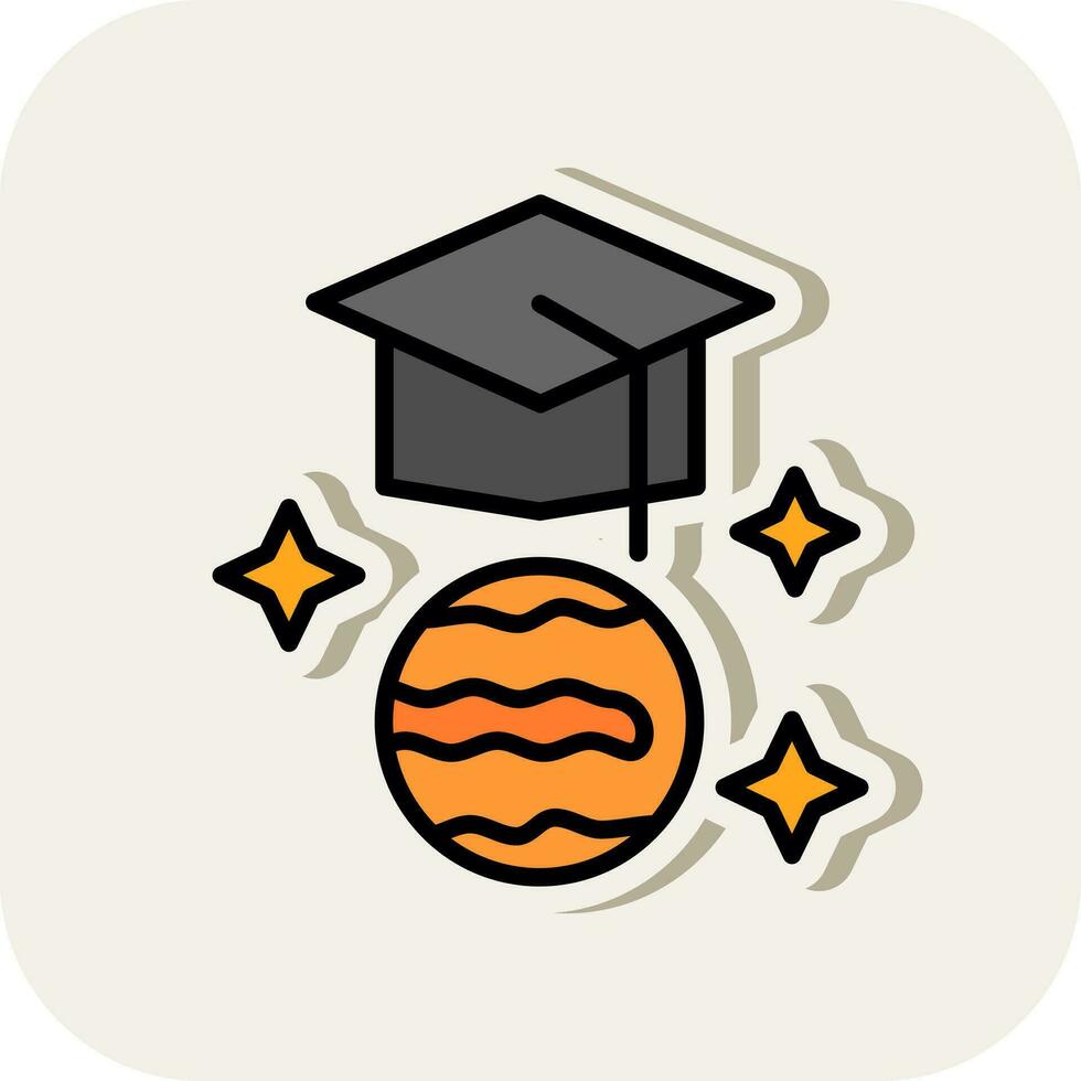 Graduation hat Vector Icon Design