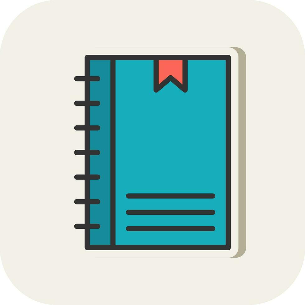 Notebook Vector Icon Design