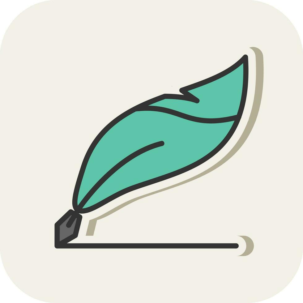 Quill pen Vector Icon Design