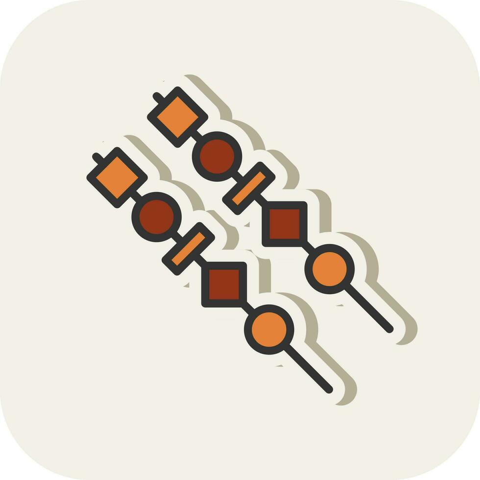 Satay Vector Icon Design