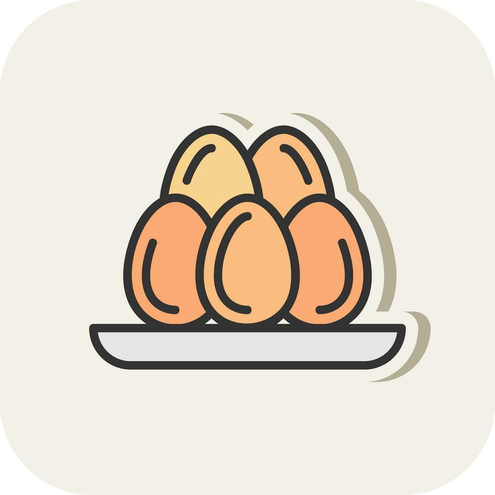 Eggs Vector Icon Design