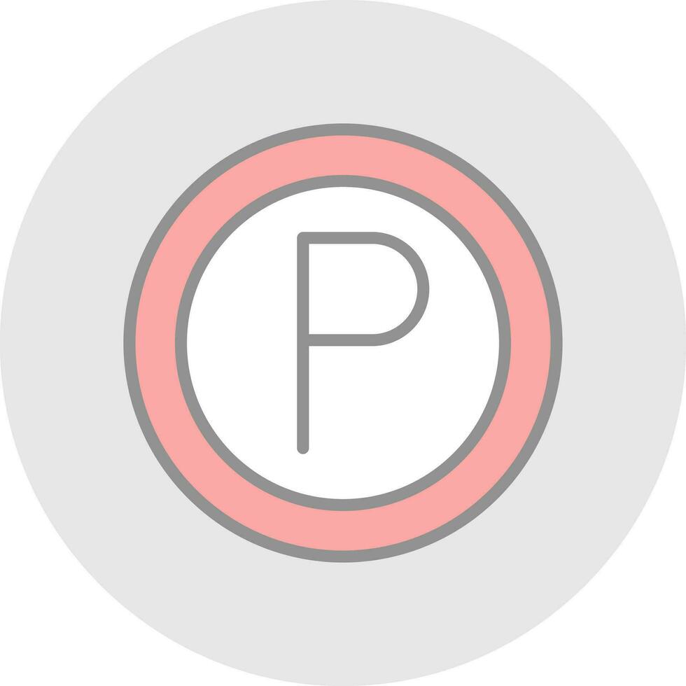 Parking Vector Icon Design