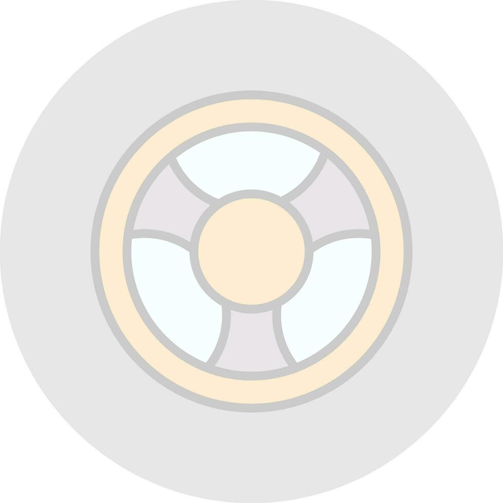 Steering wheel Vector Icon Design