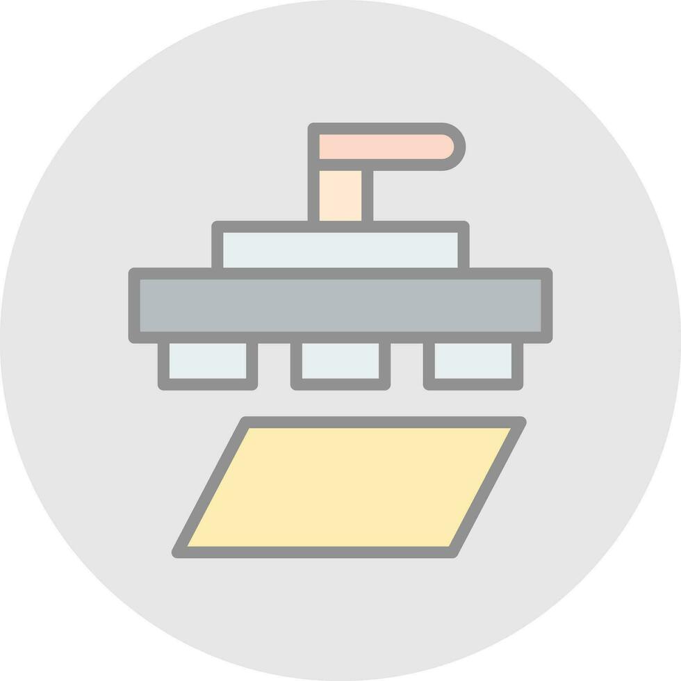 Letterpress Vector Icon Design